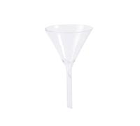 Abaodam Lot de 5 Entonnoirs Triangulaires en Verre Blanc Réutilisables, Faciles à Transporter, pour Laboratoire de Chimie Analytique et Alimentation