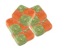 Abaodam Lot De 5 Gâteaux d'herbe pour Petits Animaux Jouets à Mâcher en Cubes De Friandises Naturelles pour Et Cobayes 100% sans Additifs pour Dentition Saine Nutrition Élevée