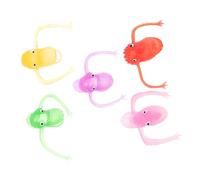 Abaodam Lot de 5 Mini Marionnettes à Doigts Dinosaures Colorées pour Garçon et Filles Jouets à Doigts Animaux en Plastique Léger, pour Jeux Créatifs, Histoires et Fêtes D’Halloween