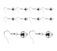 Abaodam Lot de 5 Paires Boucles d'Oreilles Disco Pendantes Argentées Boucles d'Oreilles Fantaisie Rétro Années 70 pour Femmes Accessoires de Soirée Vintage Légers et Brillants