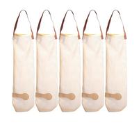 Abaodam Lot de 5 Paquet en Filet Respirant en Polyester pour Légumes et Pommes de Terre, Multi-usages et Faciles à Suspendre Cuisine ou Partout la Maison