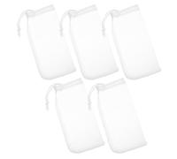 Abaodam Lot de 5 Paquet Filtrants pour Aquarium 180 Microns en Maille Nylon à Cordon de Serrage, Paquet Filtration Réutilisables à Mailles Fines pour Charbon Actif et Bio-média,
