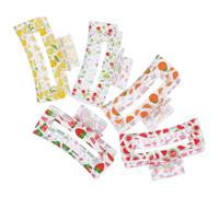 Abaodam Lot de 5 Pinces à Cheveux Transparentes en Ps pour Femmes, Maintien Ferme Forte Force de Préhension, Accessoires Coiffure pour Maquillage et Mariage