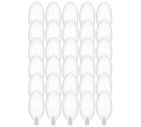 Abaodam Lot de 50 Couineurs Transparents pour Jouets et Poupées Embouts Sonores sans Pile Accessoires de Rechange Compacts pour Peluches et Jouets Bébé Adaptés pour Réparation et