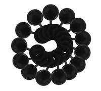Abaodam Lot de 500 Capuchons de Masquage à Vis Noirs en Plastique M5 pour Meubles, Design Élégant, Maintien D'apparence Soignée sans Outils, pour Armoires et Tables