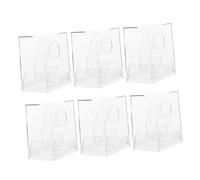 Abaodam Lot de 6 Boîtes à Montres Transparentes en Matériau Solide Coffret de Rangement et Présentation pour Montres Garçon et Filles Organisateur Compact et Résistant aux Chocs Usage