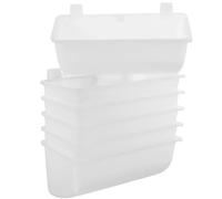 Abaodam Lot de 6 Bols Suspendus pour Animaux de Compagnie Gamelles Longues Épaisses en Plastique Bol Multifonction pour Chien Chat et Petit Rongeur Réservoir d'eau Pratique pour Cage