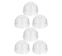 Abaodam Lot de 6 Bouchons de Tunnel Externes Blancs pour Cage de Hamster Nain, Embouts en Plastique Robustes 6 X 6 X 4,5 Cm, Accessoires Compatibles pour Tubes de Jeu, Butées