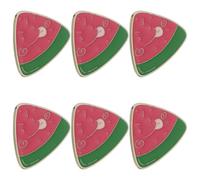 Abaodam Lot de 6 Broches Pastèque Créatives en Émail, Épingles Kawaii Fruitées pour Vestes et Paquet, Décor Fantaisie Cartoon, Accessoires Mode Femme, Présents Originaux