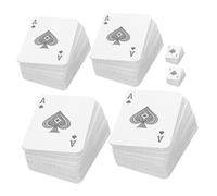 Abaodam Lot de 6 Cartes à Jouer Miniatures Amusantes Et Portables pour Le Voyage Cartes de Poker pour Garçons Et Filles Cartes de Jeu pour Fête Petites Cartes pour Le Camping en Famille