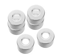 Abaodam Lot de 6 Couvre-rosaces en Acier Inoxydable 14 66x40 Mm pour Échelle de Piscine Enterrée, Plaques de Protection de Rampe, Accessoires Solide pour Piscine Hors Sol et