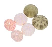 Abaodam Lot de 6 Décorations D'aquarium en Coquillages Variés, Ornements Oursins Naturels, Accessoires pour Aquarium d'eau Douce, Décoration Marine pour Couleur Aléatoire Style Aléatoire