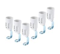 Abaodam Lot de 6 Douilles E14 pour Guirlande Lumineuse de Noël, Support de Lampe en Plastique et Alliage de Zinc, Petite Taille Robuste, pour Lampe de Sol et Chambre