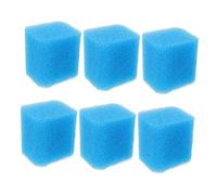 Abaodam Lot de 6 Éponges Filtrantes pour Aquarium 7 X 6,3 X 5,5 Cm Mousse Fine Réutilisable Compatible Filtres Pompe Bassin pour Filtration Eau Claire Poissons Rouges
