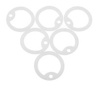 Abaodam Lot de 6 Étuis en Silicone pour Plaques D'identification de Chiens et Chats, Silencieux et Faciles à Nettoyer, Anneaux Phosphorescents Verts Clair Adaptés aux Accessoires