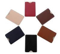 Abaodam Lot de 6 Étuis Protège-Cartes RFID Anti-vol en PU, Couleurs Assorties, Porte-Cartes Mince pour Cartes Bancaires et D'identité, Voyage et Transport Public