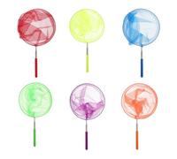 Abaodam Lot de 6 Filets Télescopiques pour Garçon et Filles en Acier Inoxydable Filets Colorés pour Attraper Insectes et Jouer en Plein Air