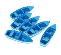 Abaodam Lot de 6 mini décorations de bateau de plage miniatures pour micro aménagement paysager, adorable décoration nautique pour la maison, le bureau et les projets d'artisanat sur le thème de