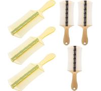Abaodam Lot de 6 Peignes à Poux en Plastique Double Face, Grand Format, Dents Extra Fines pour Cuir Chevelu, pour Adultes, Garçon et Filles, Chiens et Chats