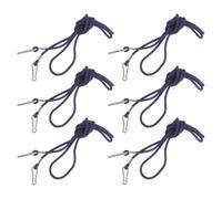 Abaodam Lot de 6 Pinces à Moufles Garçon et Filles Cordon Anti-Perte Réglable, Lanière Tour de Cou Bleu Marine, Accessoires Hiver pour Moufles Garçon Fille, Sports D’Hiver et Activités