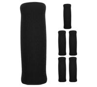 Abaodam Lot de 6 Poignées de Béquille en Mousse Noire Coussins Antidérapants pour Cannes de Marche et Déambulateurs Compatibles Cannes pour Personnes Âgées Accessoires Confortables et