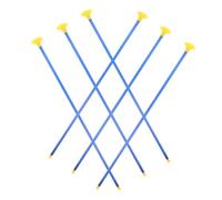 Abaodam Lot de 6 pour Garçon et Filles 42 Cm en Plastique Ventouse, Sécurité Renforcée, Couleurs Lumineuses, Jeu Extérieur et Intérieur pour Garçons et Filles