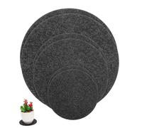 Abaodam Lot De 6 Soucoupes Rondes en Feutre pour Pots De Fleurs 10 Cm 15 Cm 20 Cm Double Face