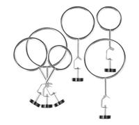 Abaodam Lot de 6 supports de laboratoire pour chimie, physique et laboratoires d'enseignement, résistants à la corrosion, support polyvalent pour tubes à essai, béchers