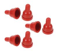 Abaodam Lot de 6 Tétines en Caoutchouc Souple pour L'alimentation des Agneaux, Chèvres et Petits Animaux, Taille Petite, Résistantes aux Morsures, Adaptées à L'allaitement Naturel en