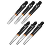 Abaodam Lot de 6 Tiges de Fléchettes en Nylon Noir Rotation, Équilibre et Prise en Main Optimale pour Amateurs et Professionnels