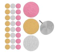 Abaodam Lot de 60 Disques Abrasifs Autocollants 25mm pour Lime Électrique, Papier de Ponçage pour Ongles en Film Émeri, pour Enlever Callosités à Domicile Voyage