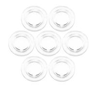 Abaodam Lot de 7 Embouts en Silicone Transparents pour Trous de Parasol de Table D'extérieur, Anneaux Protecteurs pour Parasol de Terrasse, Bouchons Étanches et Compatibles pour