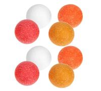 Abaodam Lot de 8 Balles de Foot 36 Mm Finition Mate, Accessoires de Remplacement Rouge, Orange, Blanc et Rouge Orangé, Jouets de Foot pour Table Familiale et Professionnelle, Jeu