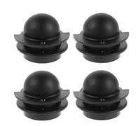 Abaodam Lot de 8 Coupelles d'Entrée de Balle pour Foot Anneaux de But en Plastique Noir 2 Trous Mâle/Femelle Accessoires Universels pour Remplacement et Protection du Trou de Score