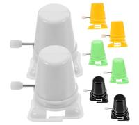 Abaodam Lot de 8 Mécanismes de Jouets à Remontoir en Plastique, Mini Mouvements Colorés pour Création D’Objets en Argile et Bricolage Garçon et Filles