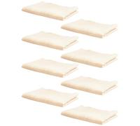 Abaodam Lot de 8 Serviettes pour -Né en Coton Biologique Double Épaisseur Carrées Couleur Naturelle Mouchoirs Doux pour Nourrissons Serviettes D’Allaitement Absorbantes Adaptées à la