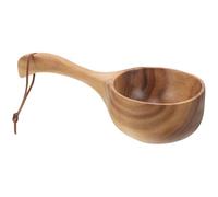 Abaodam Louche en Bois D’Acacia Multifonctionnelle pour Sauna et Bain, Louche à Eau Pratique, Légère et Robuste, Accessoire de Salle de Bain pour Puiser L’Eau, Usage Domestique et Spa, 1