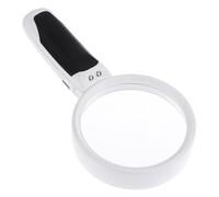Abaodam Loupe à Main LED Double Lampe 20X sans Pile Grossissement Portable pour Lecture et Observation Outil de Grossissement Léger Antidérapant pour Lecture Livres Bijoux Nature