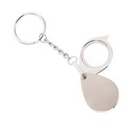 Abaodam Loupe Porte-Clés 15X Mini Pliable Étui Coulissant en Métal pour Bijoux Pièces Antiquités Garçon et Filles