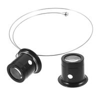 Abaodam Loupe Serrage-Tête 10X et 5X Monture en Acier Inoxydable Lunettes pour Travail de Près Outil de Réparation Horlogère Polyvalent Confortable pour Usage Prolongé Bijouterie et