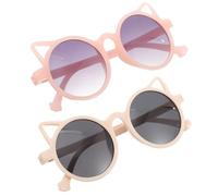 Abaodam Lunettes de Soleil Ambiance Estivale Confortables à Porter Oreilles de Chat, 2 Paires en Plastique Ac, Protection UV et Décoration de Fête pour Garçon et Filles