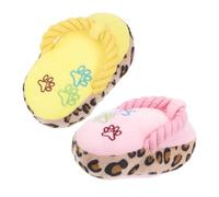 Abaodam Mâcher en Peluche pour Chien, Résistant aux Morsures, Forme Pantoufle, Pack de 2 Pièces, pour Nettoyer Les Molaires et Offrir Un Présent Original