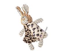 Abaodam Mâcher pour Chien Côtelé Résistant Peluche Sonore Motif Lapin Éducatif Interactif pour Petits Chiens Anti-Ennui et Destructivité