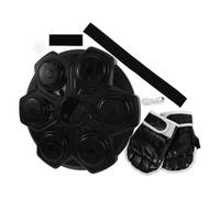 Abaodam Machine de Boxe Musicale Intelligente Fixation Murale en Plastique Noir avec Moufles et Outil de Divertissement pour Garçon et Filles Entraînement Sécurisé à Domicile