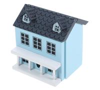 Abaodam Maison de Poupée Armoire Miniature Bleue Accessoire de Mobilier pour Chambre et Salon Décoration Micro Paysage DIY