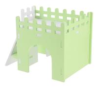 Abaodam Maison pour Hamster Domestique en PVC Vert Clair Tunnel Multifonctionnel, pour Dormir et Se Cacher des Petits Animaux comme Cochons d'Inde et Hamsters