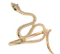 Abaodam Manchette Facile à Porter en Alliage Doré Bracelet Serpent Design Ouvert Bijou de Bras Haut Élégant et Original pour Femmes pour Engagements et Concours