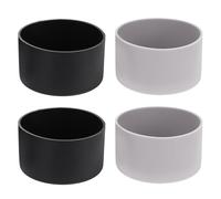 Abaodam Manchons Antidérapants pour Bouteilles en Silicone 7-7,5 Cm, Protecteurs Thermiques en Silicone, Lot De 4, Accessoires pour Bouteilles De Sport, Usage Extérieur Et Randonnée