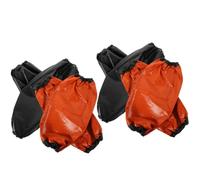 Abaodam Manchons de Bras en Pvc Étanches et Pliables pour Ménage, 4 Paires de Surmanches Pratiques Cuisine et Jardinage, Protection Longue et Réutilisable