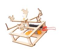 Abaodam Manège à Fabriquer Soi-même en Bois Naturel Kit Scientifique Éducatif Stem pour Garçon et Filles D’Intelligence DIY pour Développement Créatif et Apprentissage Ludique